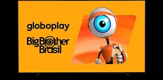Imagem de uma televisão com referencia ao big bother brasil